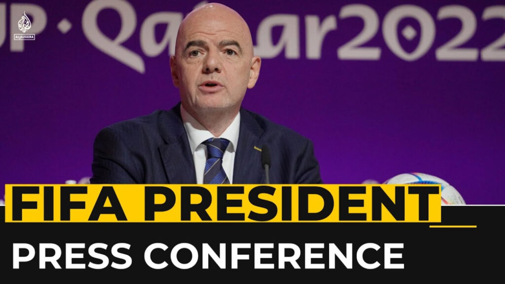 FIFA president Gianni Infantino's press conference