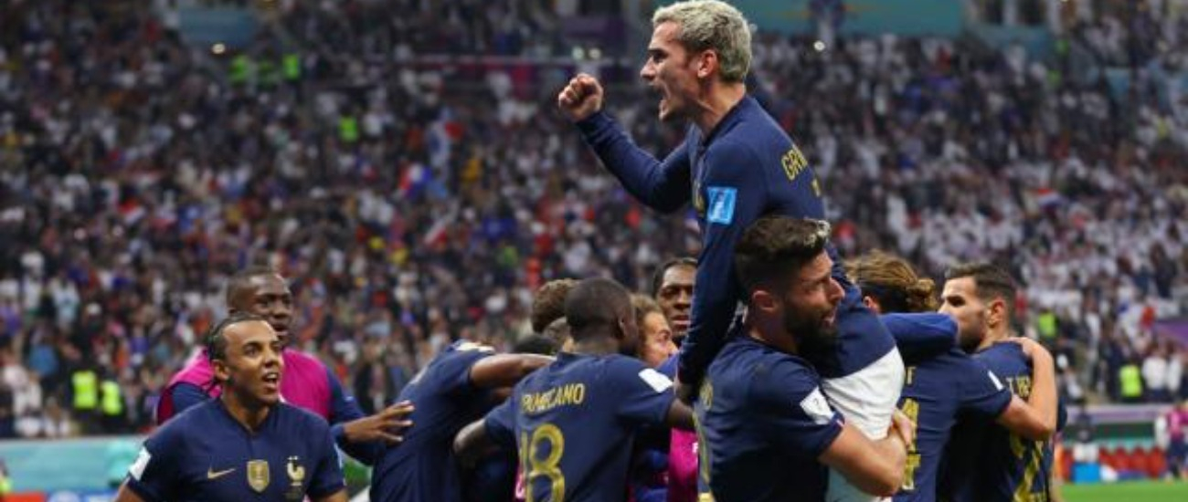 What Antoine Griezmann said at halftime during France's victory against England
