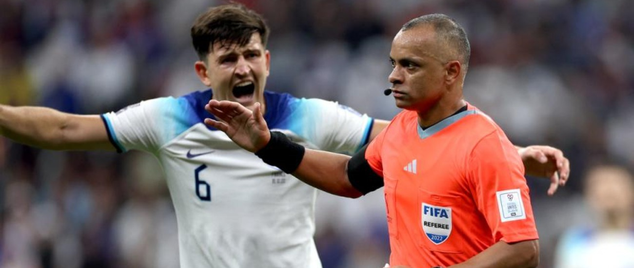 The referee rulings that favored England over France