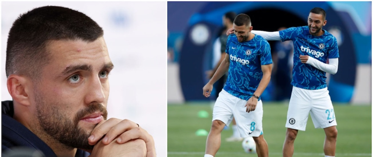 Chelsea players taunt Mateo Kovacic and Hakim Ziyech ahead of the World Cup