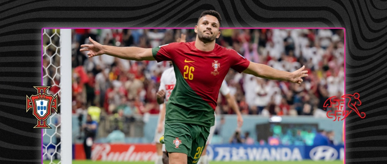 Portugal vs. Switzerland 6-1 to go to the World Cup quarterfinals